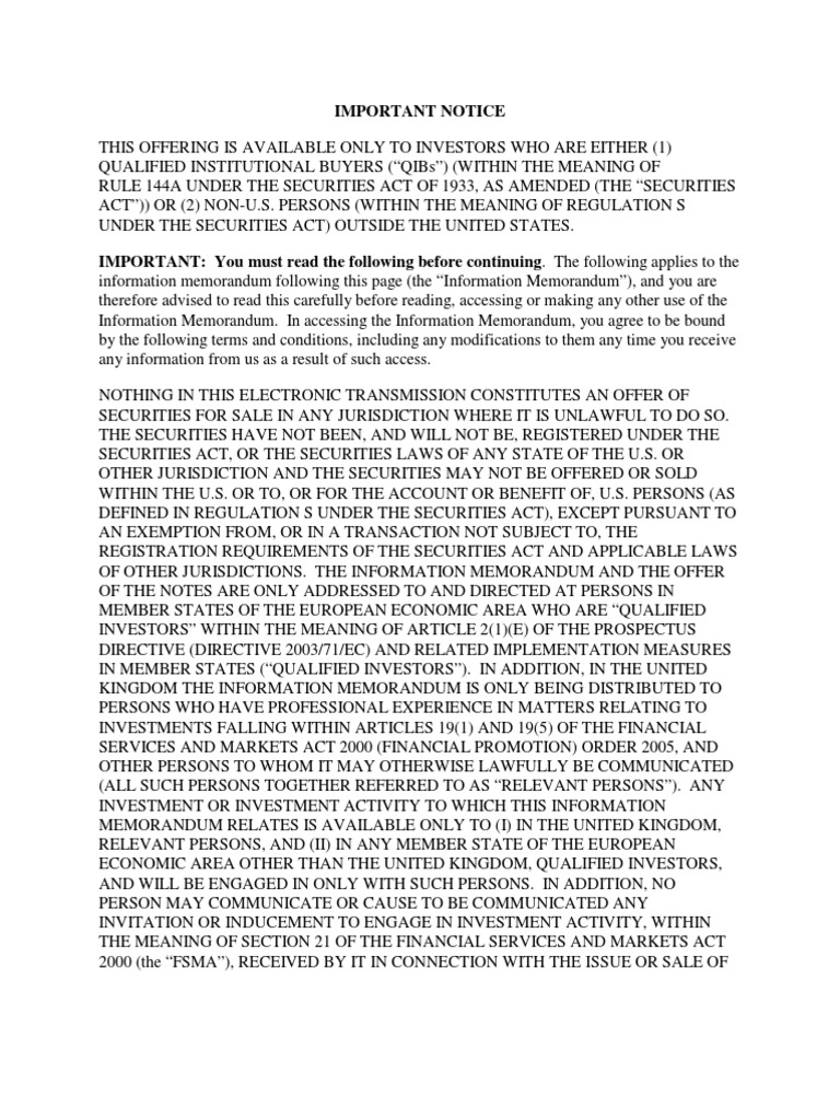 BBVA Continental-Preliminary Offering Circular PDF | PDF | Securities ...