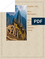 Oral Drilling - Machupichu