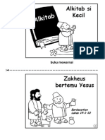 Zakheus Bertemu Yesus - Buku Merwarnai