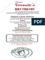 Ferrante's Menu Fish Fry