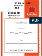 Planeaciones 1er Grado - Bloque 3 - Exploración de La Naturaleza