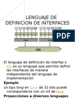 El Lenguaje de Definicion de Interfaces, Callbacks, Dii