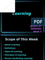 Learning: BC (SC) 3 Semester Week 5