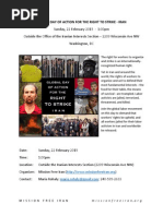 Global Day of Action for the Right to Strike - Flyer