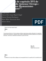 Analisis de Capitulo XVI de La Obra de Antenor Orrego "Hacia Un Humanismo Americano"