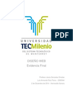 Tercer Evidencia de Diseño Web TecMilenio