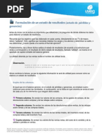 Formulacion de un estado de resultados