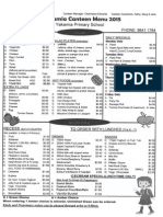 2015 Canteen Menu