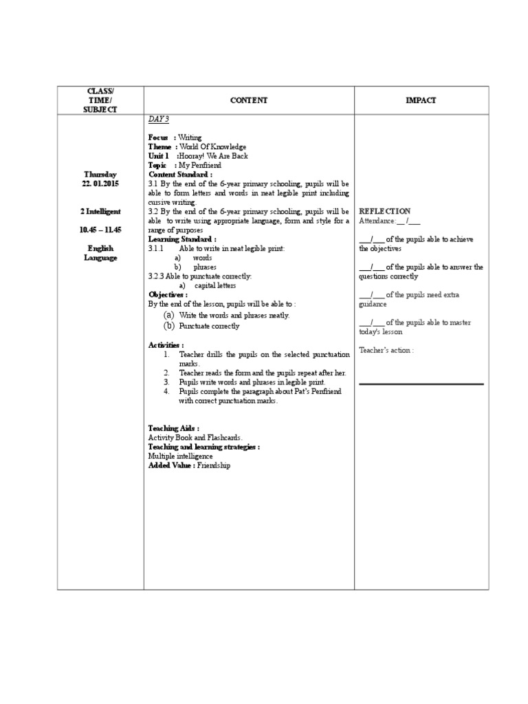 Lesson Plan | PDF