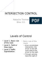 Intersection Control Levels