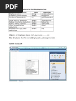 Instance Field Members For The Employee Class Data Description Type Identifier