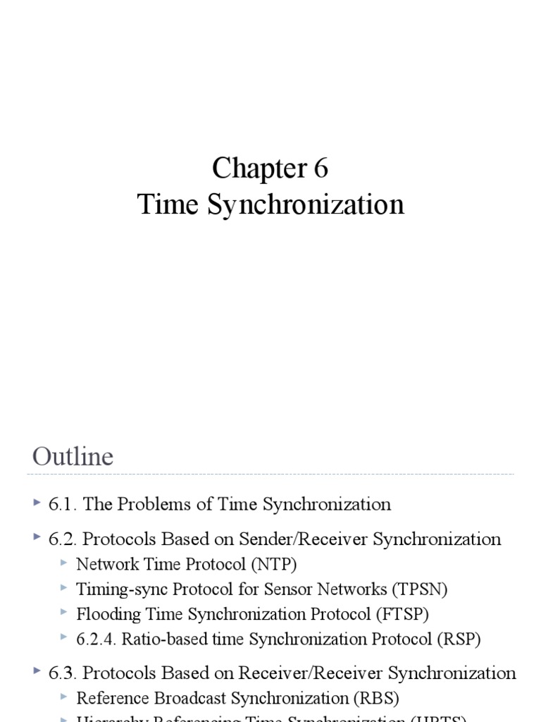 Time Sync Protocols in WSNs | PDF | Telecommunications Engineering ...