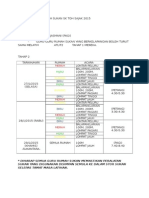 Contoh Jadual Latihan Rumah Sukan