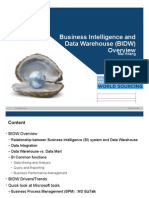 Business Intelligence and Data Warehouse Overview