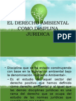 Derecho Ambiental como Disciplina Jurídica en Formación