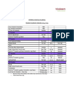 American Academy in Al-Mizhar, Academic Calendar SY 2014 - 2015