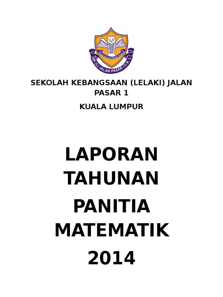 Laporan Tahunan Panitia Matematik 2014 Pdf