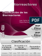 Clasificacón de Biorreactores