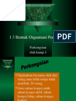 1.3 Bentuk Organisasi Perniagaan