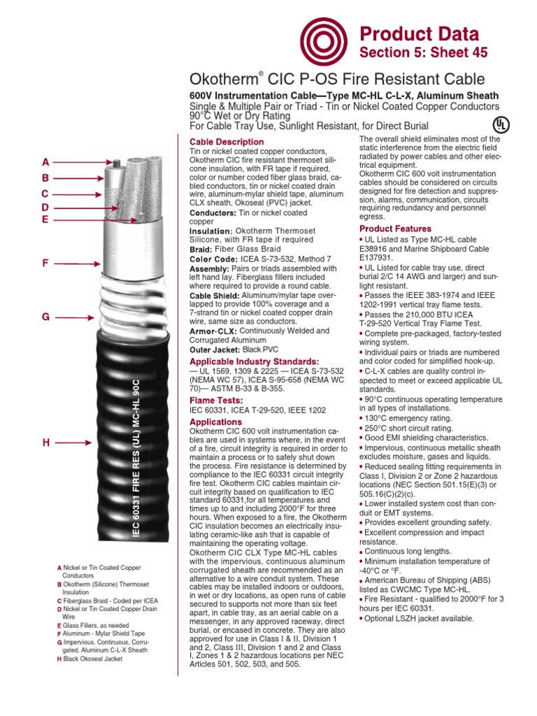Fire Resistant Cable | PDF | Cable | Electrical Conductor