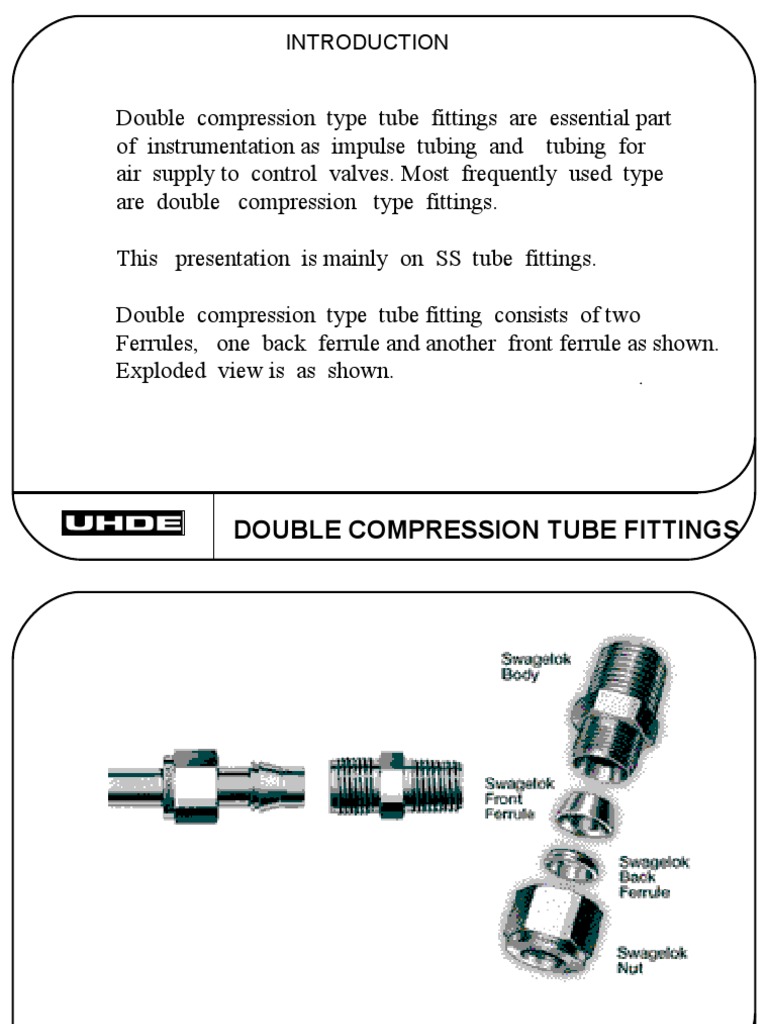 Tube Fittings Pdf Leak Vacuum Tube
