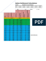 Primary Consolidation Settlement Calculations: Calculation of C (Terzaghi and Peck) (Coefficient of Consolidation)