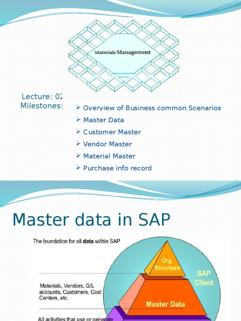 SAP MM Lecture 02 - Master Data Overview - 09012015 | Accountability ...