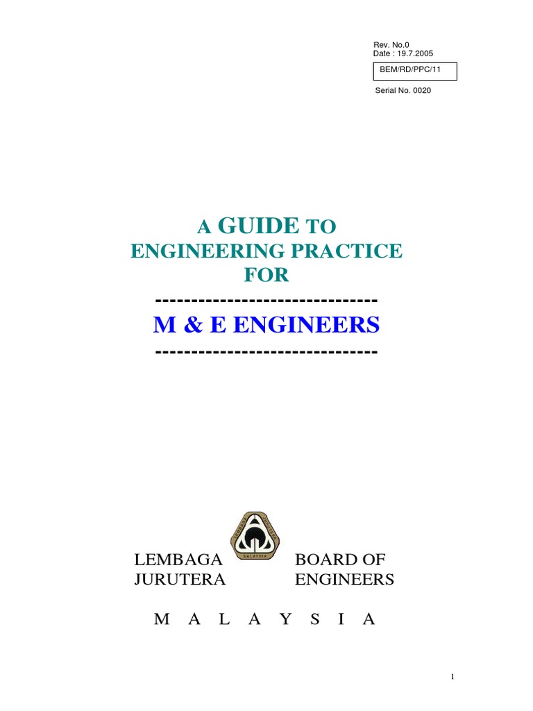 Guide to M&E Engineering Practices | PDF