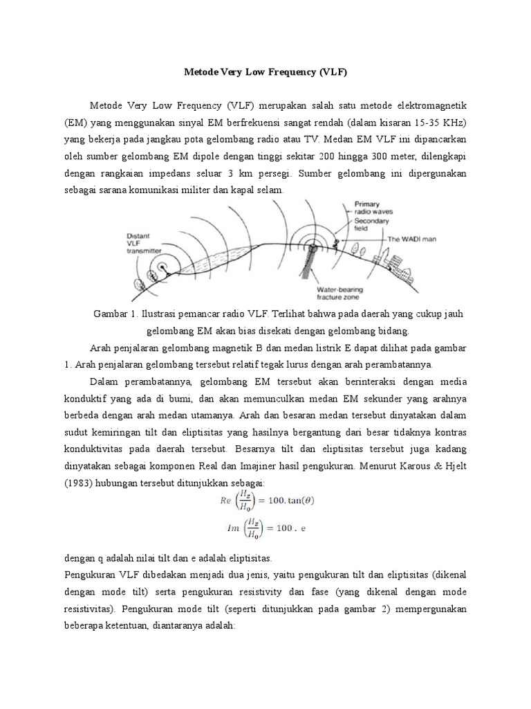 Metode Elektromagnetik VLF dan Aplikasinya | PDF | Metode & Bahan Ajar ...