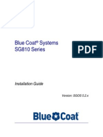 SG810 Installation Guide (SGOS 5.2.x)