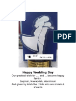 PLAKAT Happy Wedding Day