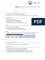 Logical Functions - If and or