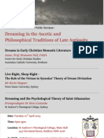 Dreaming in The Ascetic and Philosophical Traditions of Late Antiquity