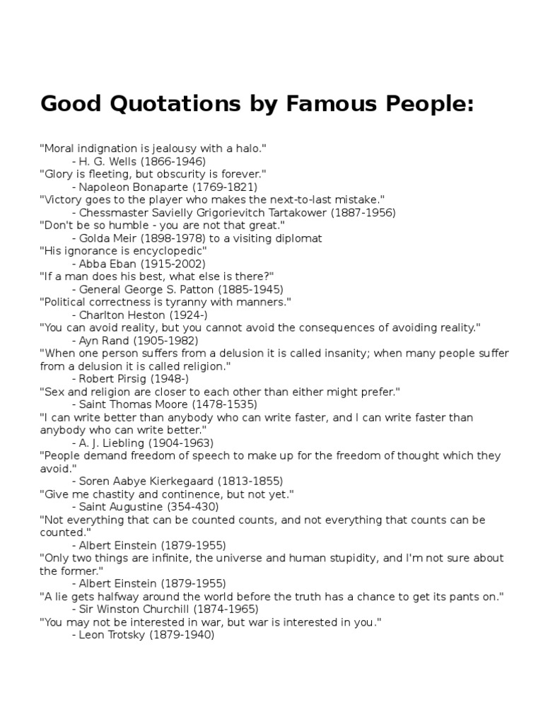 Good Quotations by Famous People | PDF | Gabriel García Márquez, image size:768x1024