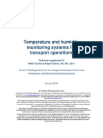 WHO - Temp and RH Monitoring Systems For Transport Operations