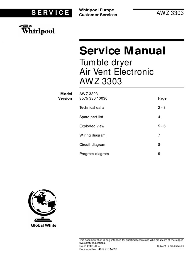 Whirlpool Awz 3303 | PDF | Thermostat | Hvac