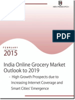 Market Share and Size India Online Grocery, 2019