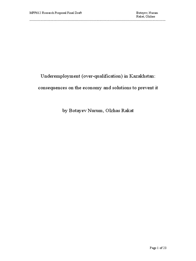 Graduate unemployment research proposal picture