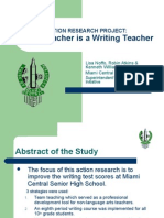 Every Teacher Is A Writing Teacher: Action Research Project