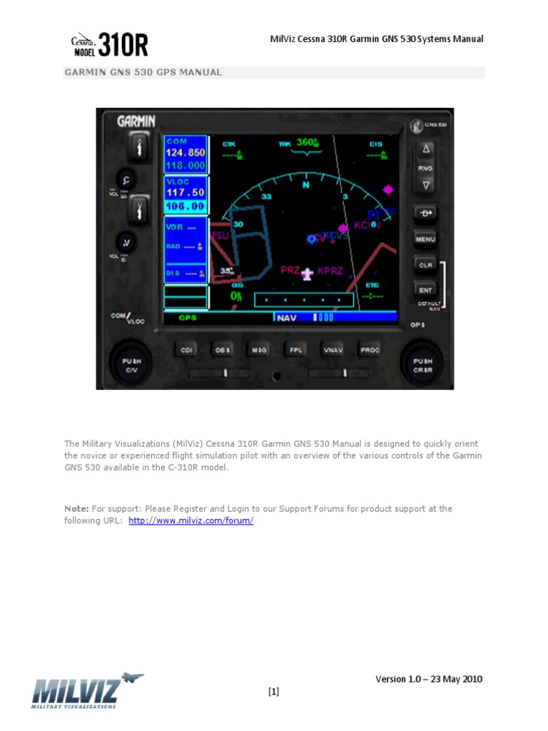 Garmin GNS 530 MANUAL.pdf Geography Aeronautics