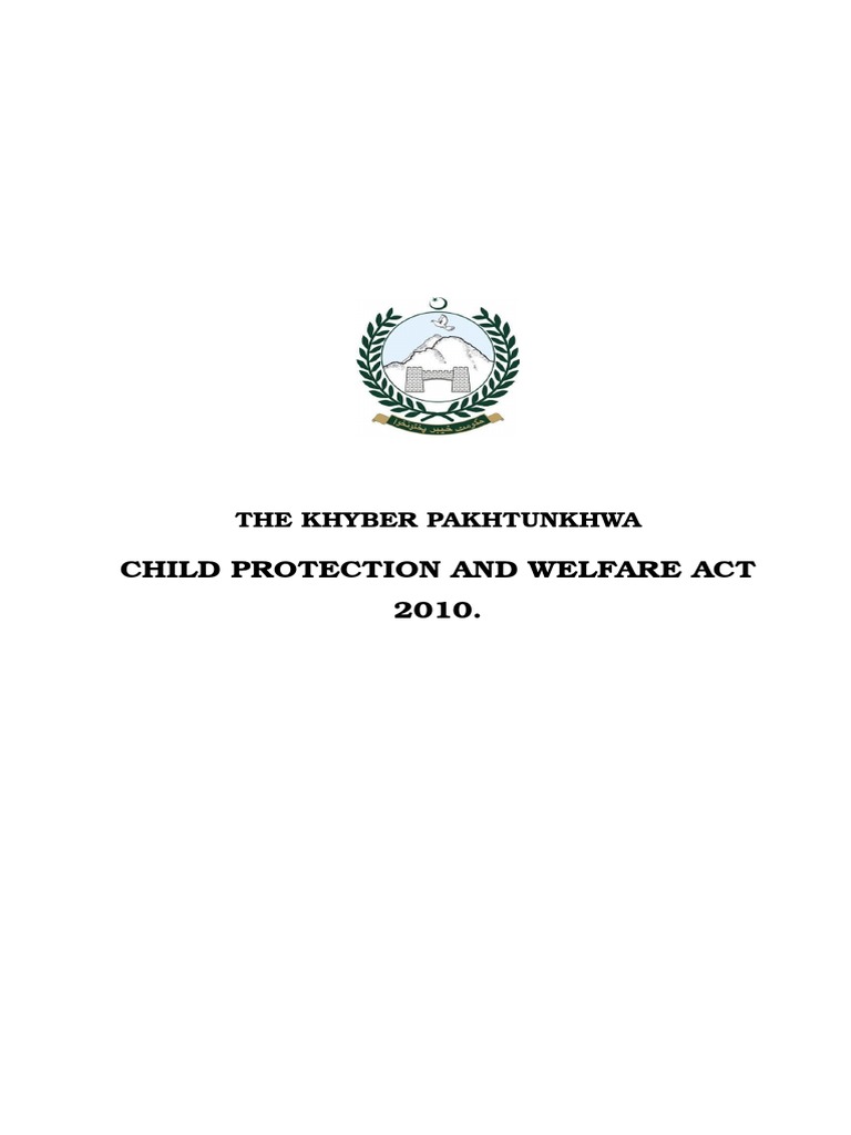 KPCPW Act 2010 Khyber Pakhtunkhwa PDF Child Protection Obscenity