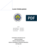 Evaluasi Pembelajaran