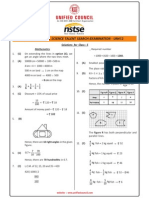 NSTSE 2015 Class 5 Answer Key & Solution