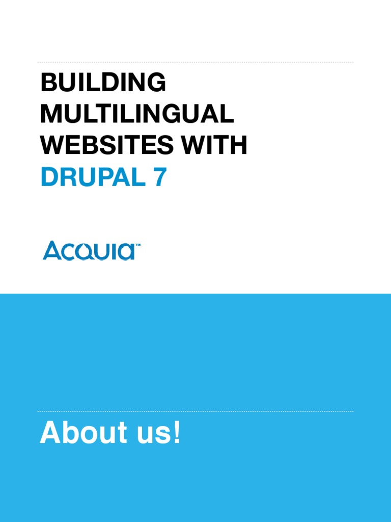 Drupal 7 Multilingual Site Setup Guide | PDF | Drupal | Websites