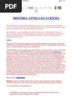 HISTÓRIA ANTIGA DA UCRÂNIA