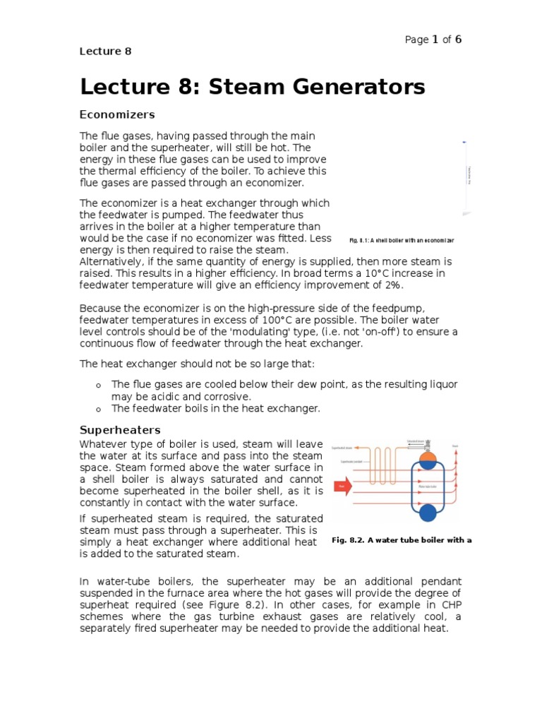 Steam Generators and Efficiency Enhancements | PDF | Boiler | Steam