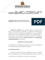 Embargo de Declaração - Pré-Questionamento Padrão