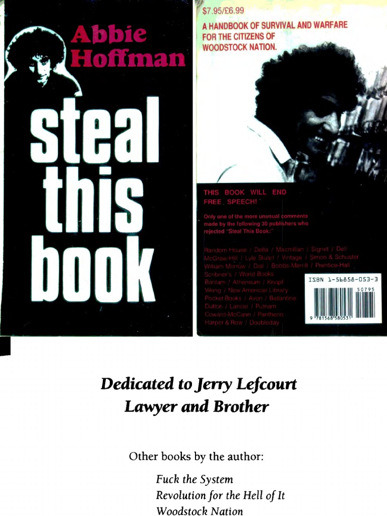 Steal This Book - Abbie Hoffman | PDF