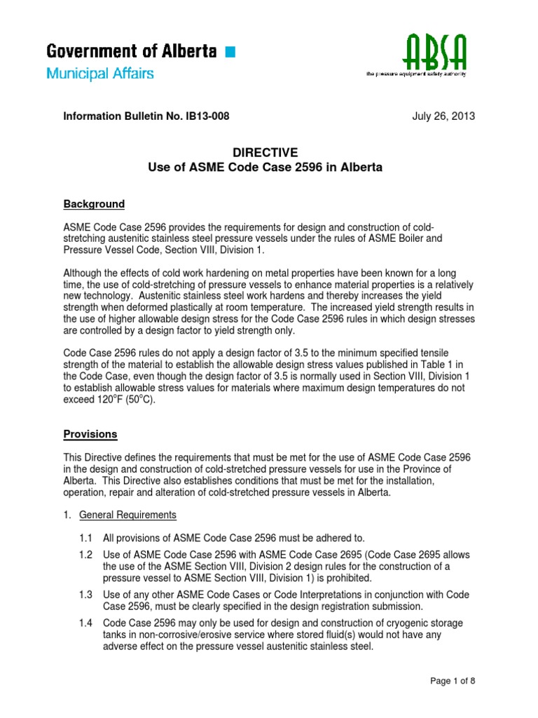 Ib13-008 Use of ASME Code Case 2596 | PDF