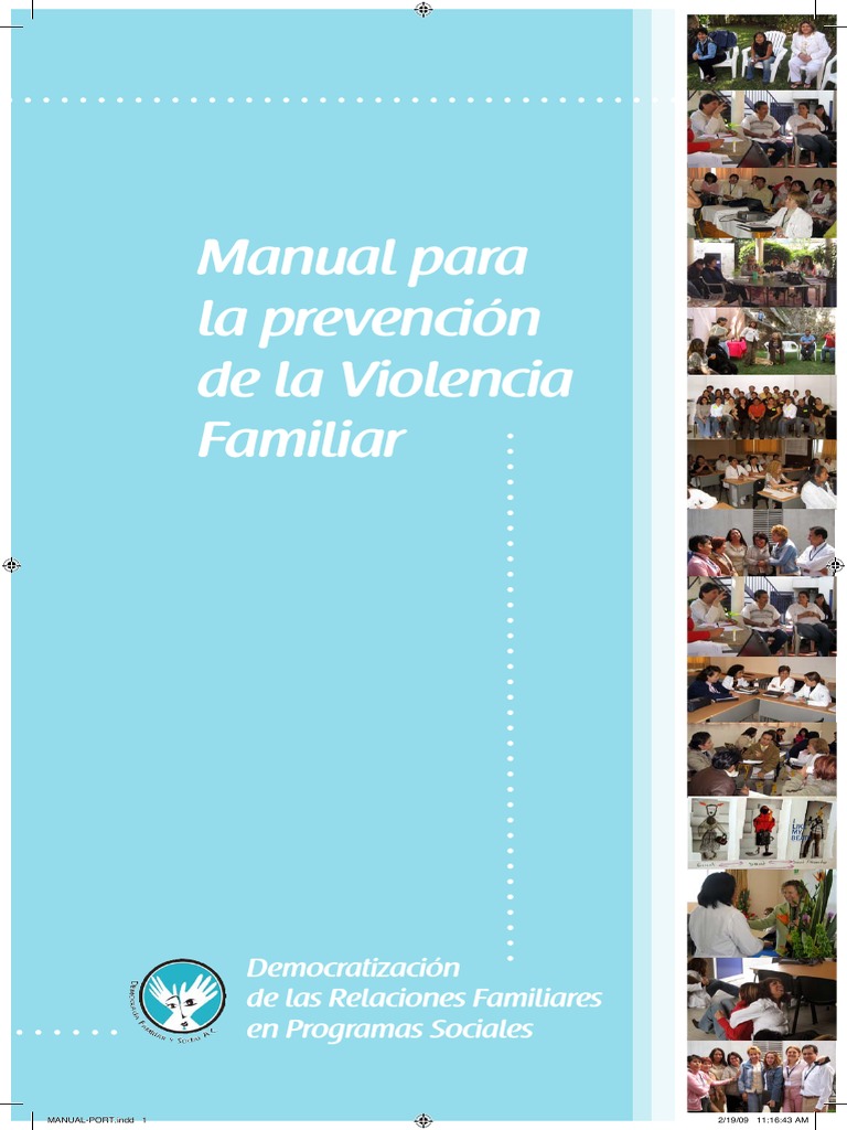 Manual para La Prevencion de La Violencia Familiar Web PDF | PDF ...